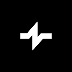 Pulse Evangelism logo with a white zigzag pulse icon centered on a solid black background.