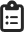 Icon of a clipboard with a checklist.